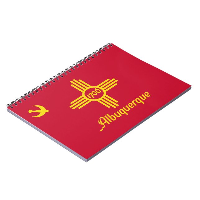 Flag of Albuquerque (New Mexico) Notebook (Left Side)