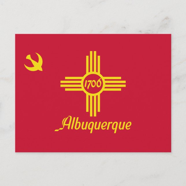 Flag of Albuquerque (New Mexico) Postcard (Front)