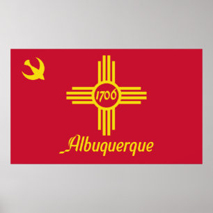Flag of Albuquerque (New Mexico) Poster