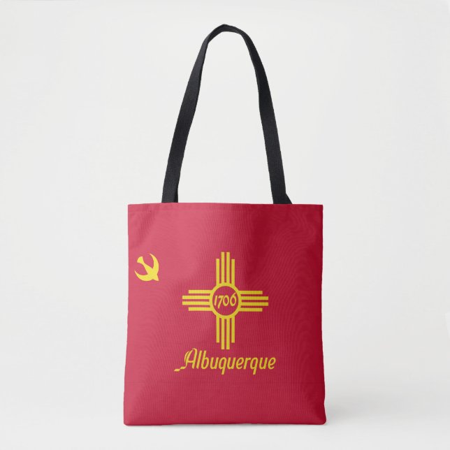 Flag of Albuquerque, New Mexico Tote Bag (Front)