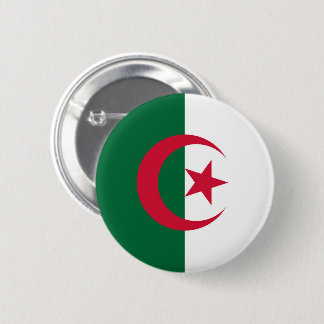 Flag of Algeria 6 Cm Round Badge