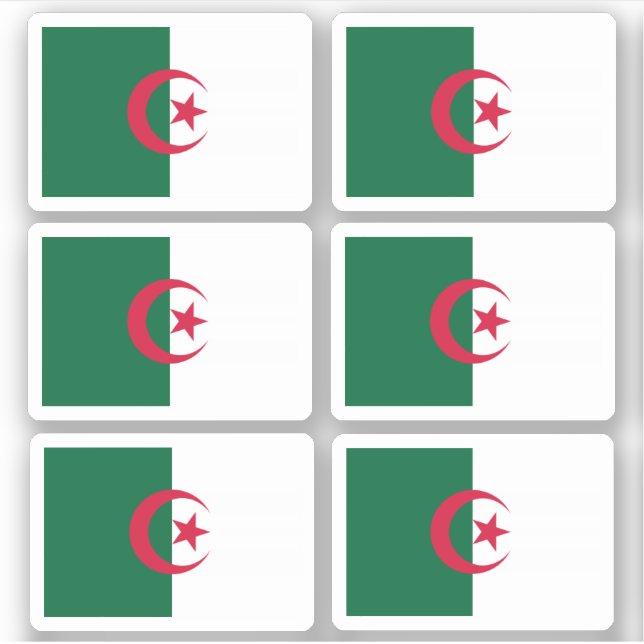 Flag of Algeria - a collection Sticker (Front)