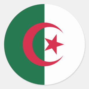 Flag of Algeria Classic Round Sticker