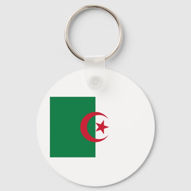 Flag of Algeria Key Ring (Front)