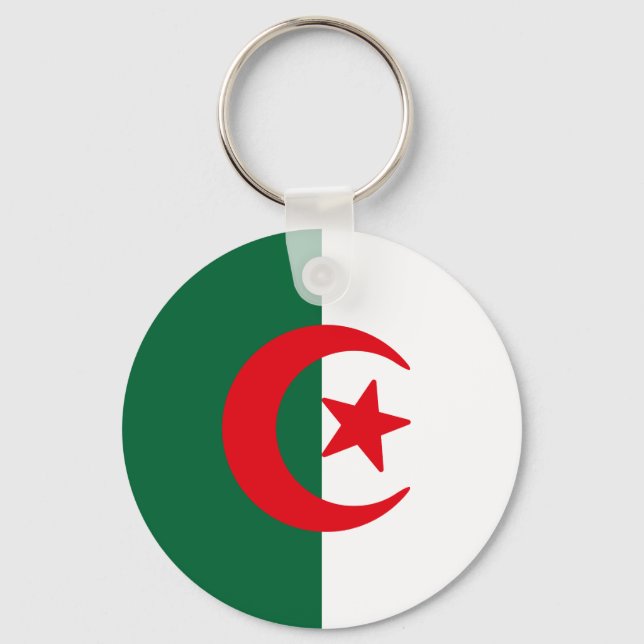 Flag of Algeria Key Ring (Front)