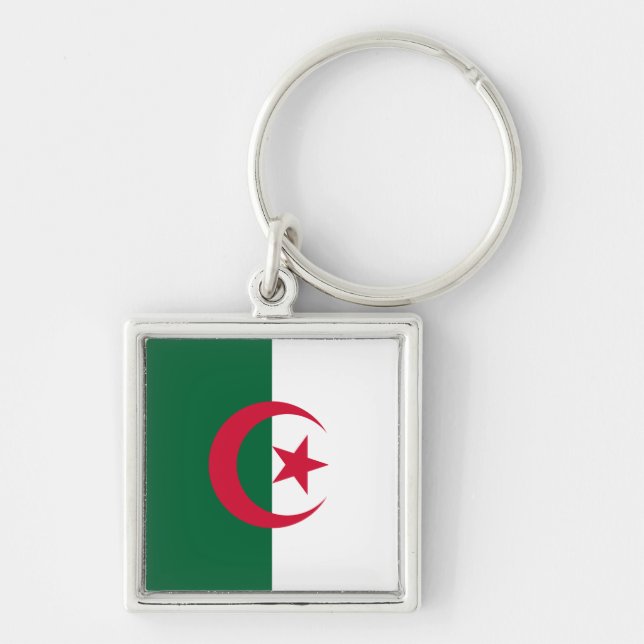 Flag of Algeria Key Ring (Front)