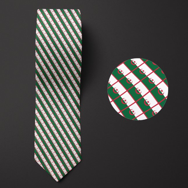 Flag of Algeria Pattern Tie (Creator Uploaded)