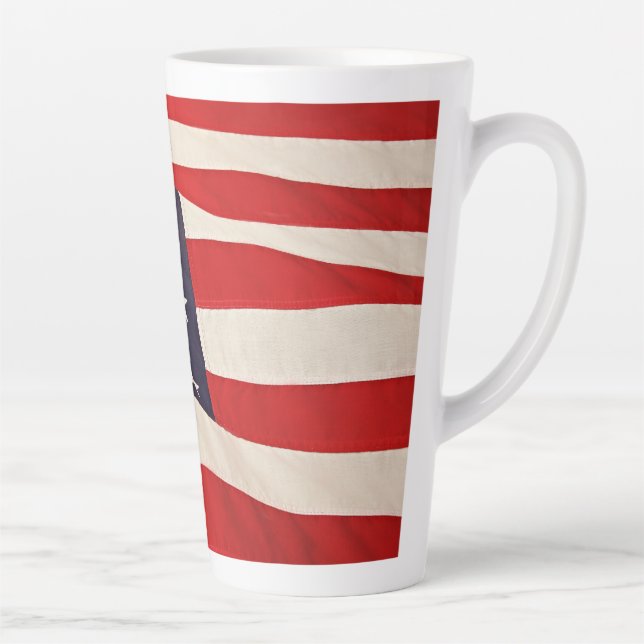 Flag Of America Latte Mug (Right)