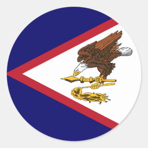 Flag of American Samoa Classic Round Sticker