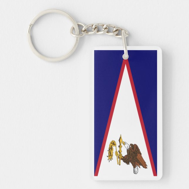Flag of American Samoa Key Ring (Front)