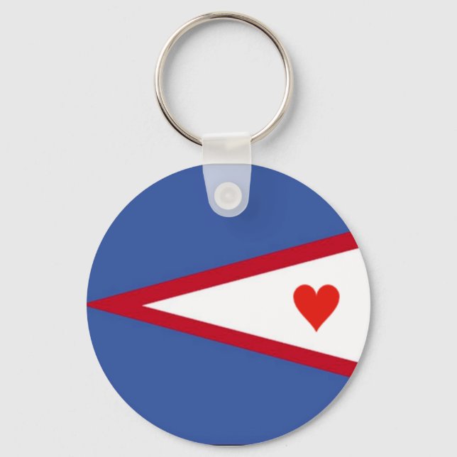 Flag of American Samoa Key Ring (Front)