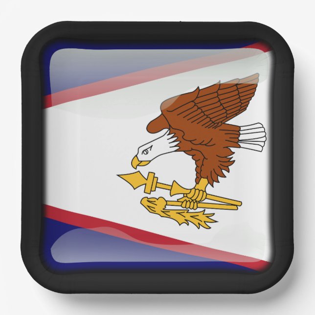 Flag of American Samoa Paper Plate (Front)