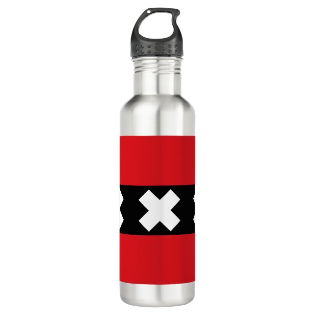 Flag of Amsterdam 710 Ml Water Bottle (Front)