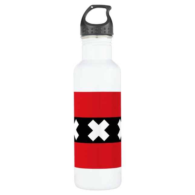 Flag of Amsterdam 710 Ml Water Bottle (Front)