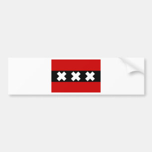 Flag of Amsterdam Bumper Sticker