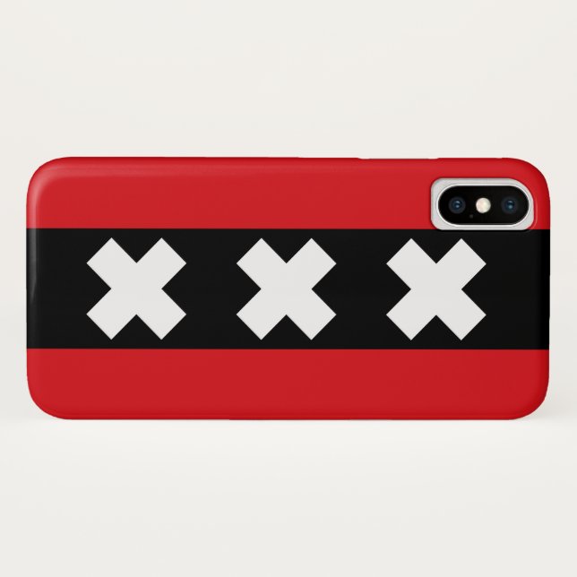 Flag of Amsterdam Case-Mate iPhone Case (Back (Horizontal))