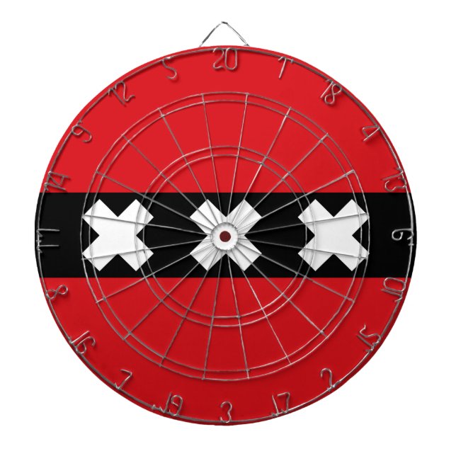 Flag of Amsterdam Dartboard (Front)