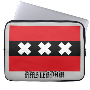Flag of Amsterdam Laptop Sleeve