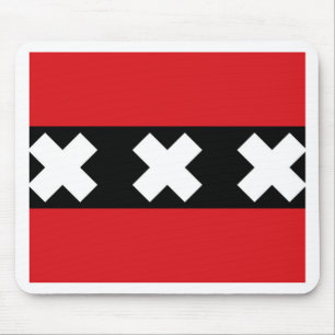 Flag of Amsterdam Mouse Mat
