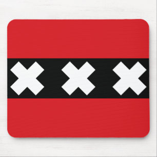 Flag of Amsterdam Mouse Mat