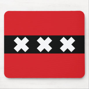 Flag of Amsterdam Mouse Mat