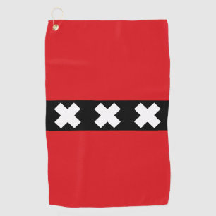 Flag of Amsterdam, Netherlands Golf Towel