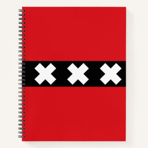 Flag of Amsterdam, Netherlands Notebook