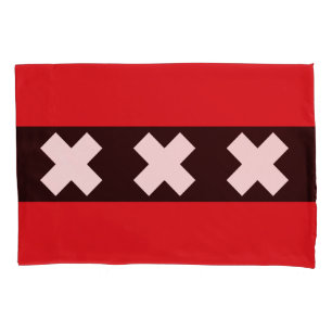 Flag of Amsterdam, Netherlands Pillowcase
