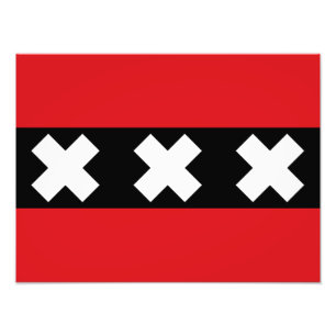 Flag of Amsterdam Photo Print