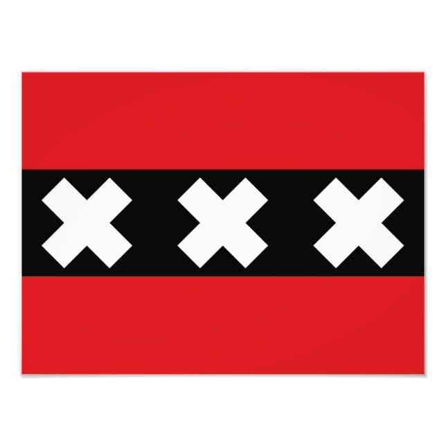 Flag of Amsterdam Photo Print (Front)