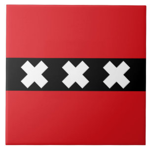 Flag of Amsterdam Tile