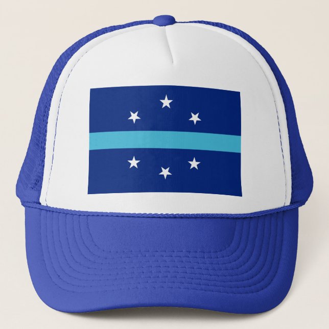 Flag of Anaheim, California Trucker Hat (Front)