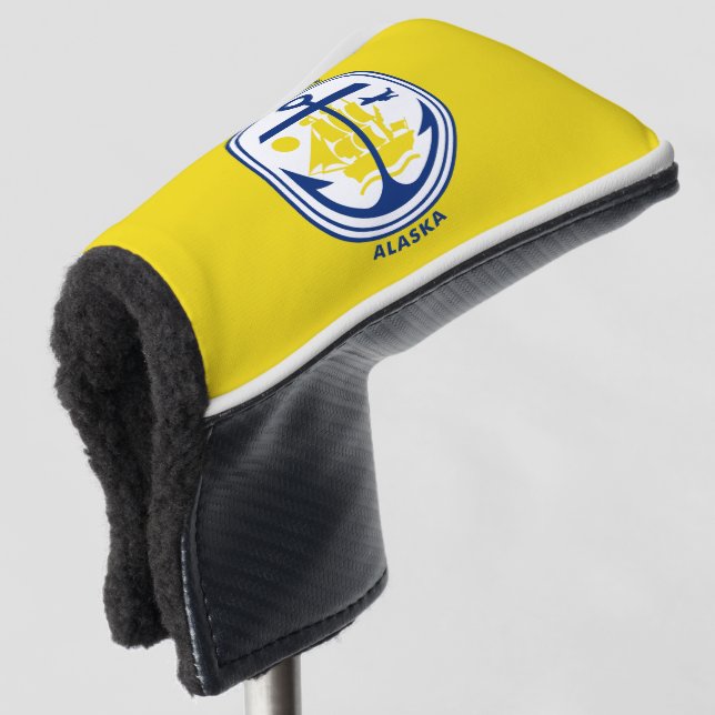 Flag of Anchorage, Alaska Golf Head Cover (3/4 Front)