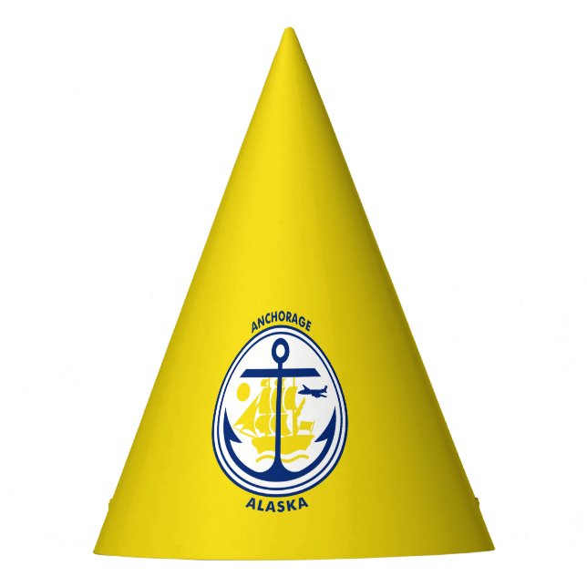 Flag of Anchorage, Alaska Party Hat (Front)