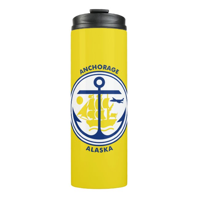 Flag of Anchorage, Alaska Thermal Tumbler (Front)
