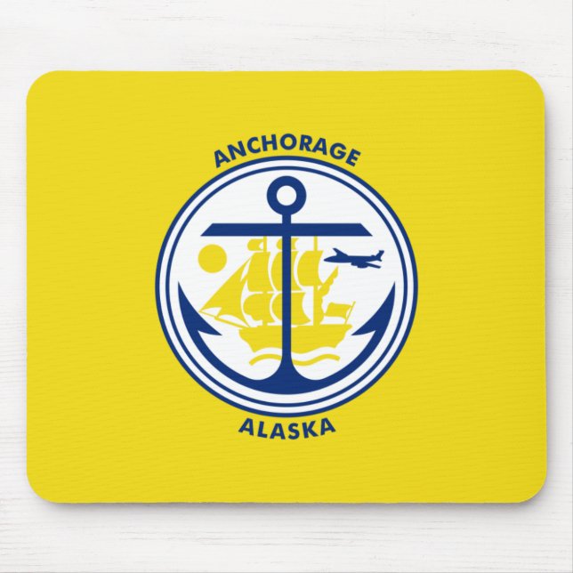 Flag of Anchorage Mouse Mat (Front)