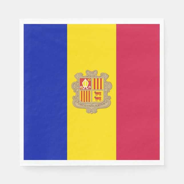 Flag of Andorra Napkin (Front)