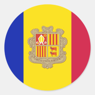 Flag of Andorra Sticker