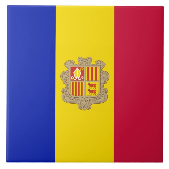 Flag of Andorra Tile (Front)