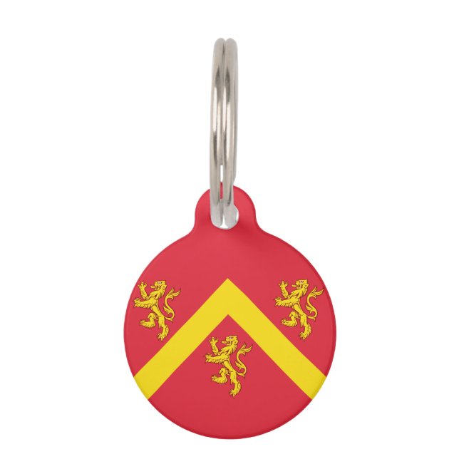 Flag of Anglesey Pet ID Tag (Back)