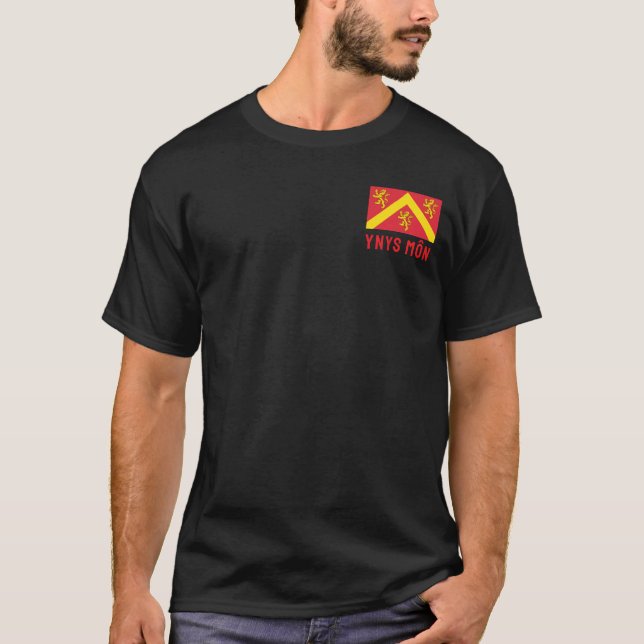 Flag of Anglesey, Wales T-Shirt (Front)