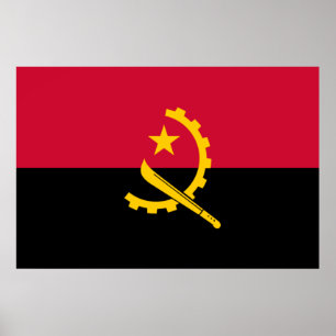 Flag of Angola Poster