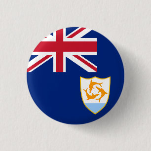 Flag of Anguilla 3 Cm Round Badge