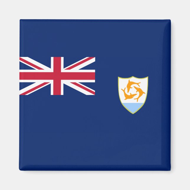 Flag of Anguilla (Caribbean) Magnet (Front)