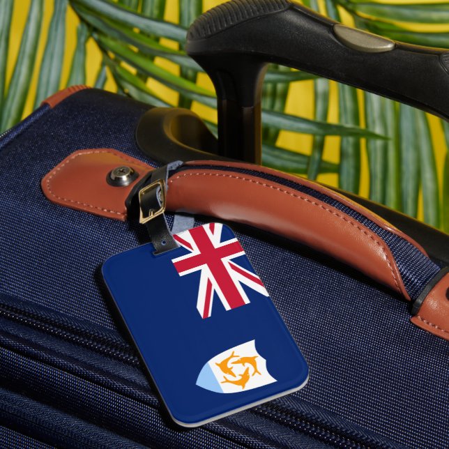 Flag of Anguilla Luggage Tag (Front Insitu 1)
