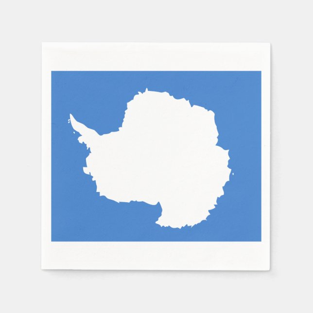 Flag of Antarctica Paper Napkins (Front)