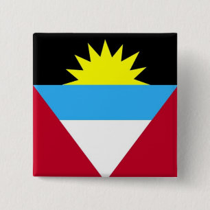 Flag of Antigua and Barbuda 15 Cm Square Badge