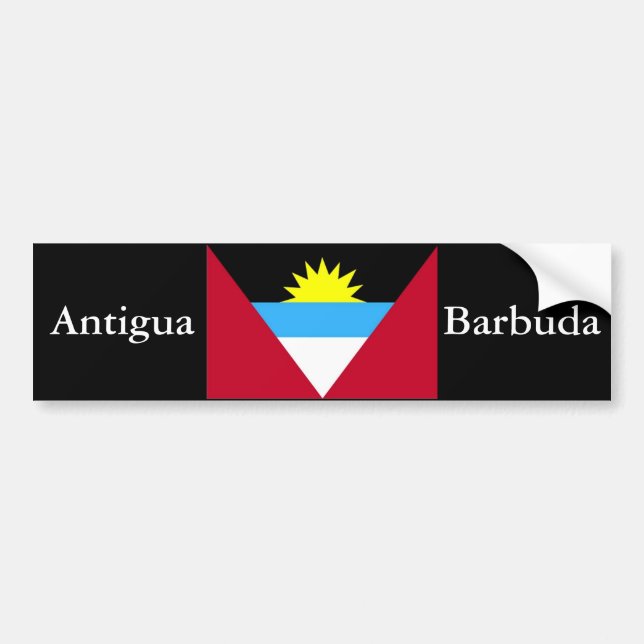 Flag of Antigua and Barbuda Bumper Sticker (Front)