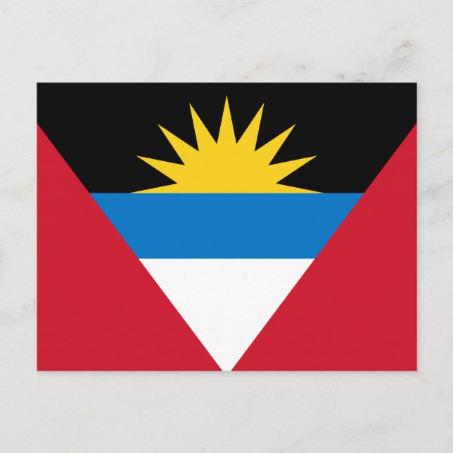 Flag of Antigua and Barbuda Postcard (Front)