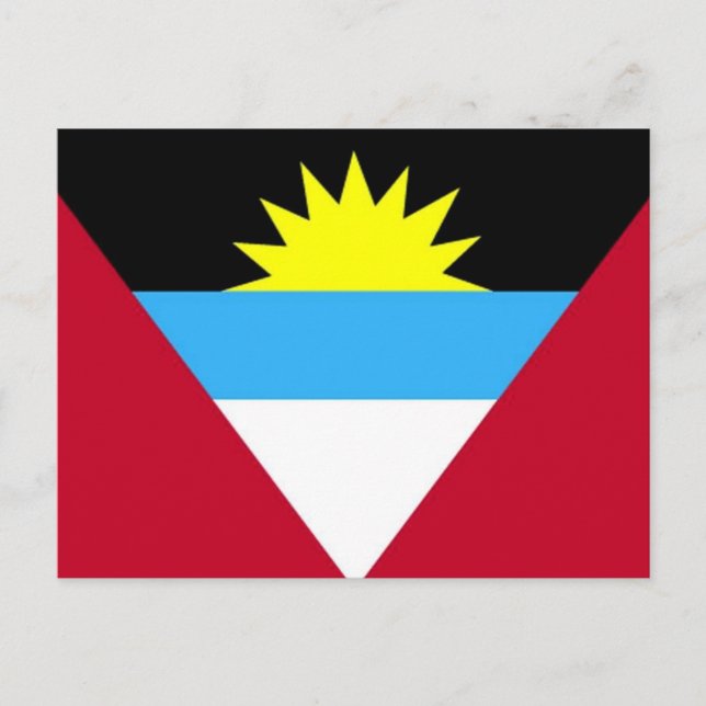 Flag of Antigua and Barbuda Postcard (Front)